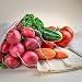 Imagen de pandoo set de 7 redes para frutas y verduras de algodón orgánico