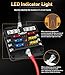 FASTSTORM 6 Way Fuse Block, Fuse Blocks 12 Volt Automotive with LED Indicator Water Resistant Marine Fuse Panel, Fuse Box 12V with 12 Blade Fuses for 12V/24V Auto Boat RV Golf Cart Truck Car Marine