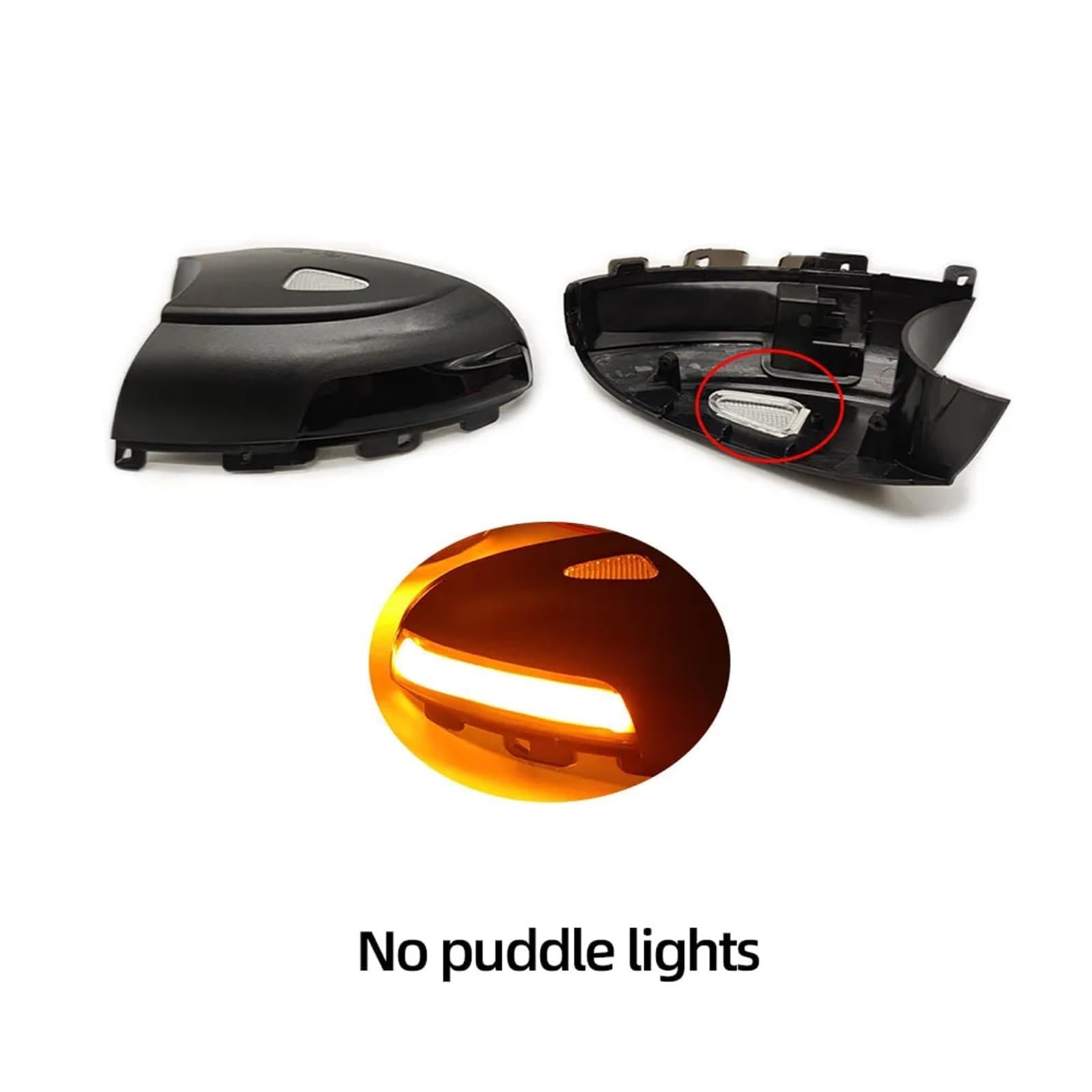 Lusterko boczne dynamiczne kierunkowskazy do VW Sharan 2012-2015 Tiguan 2008-2016 LED lusterko boczne wskaźnik lampa lusterko boczne lampa wskaźnikowa sekwencyjna lampa błyskowa, bez świateł puddle