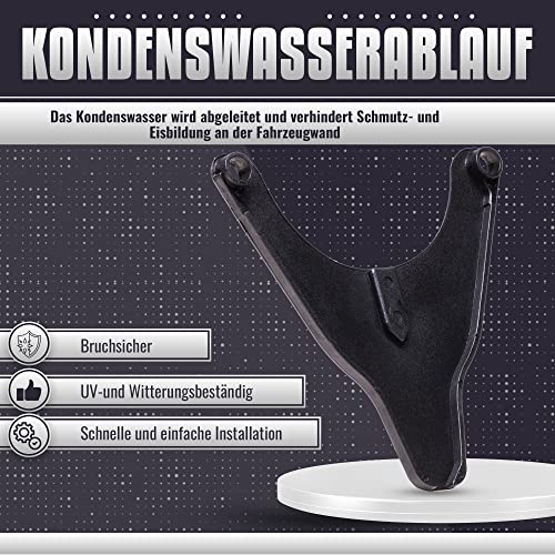 Kondenswasserablauf 96mm Lochabstand TRUMA - Kondensatwasserablauf Kamin Schild - Wohnwagen - Zubehör Wohnmobil - Ablauf für Kaminabdeckung und Kaminkappe - Kamindeckel Abgaskamin Camper
