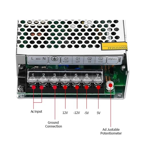 Alimentation à découpage double sortie 5V 12V pour armoire électrique - 3