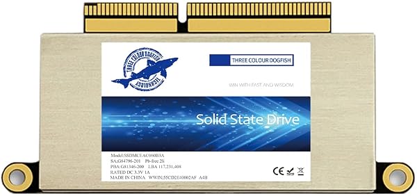Dogfish 1TB NVMe PCIe内蔵SSD Macbook専用SSD アップグレード ソリッドステートドライブ MacBook Pro A1708 (2016-2017)用 - 1