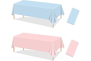 2-Pack Gender Reveal Tablecloths: Classy Solution for Unforgettable Celebrations