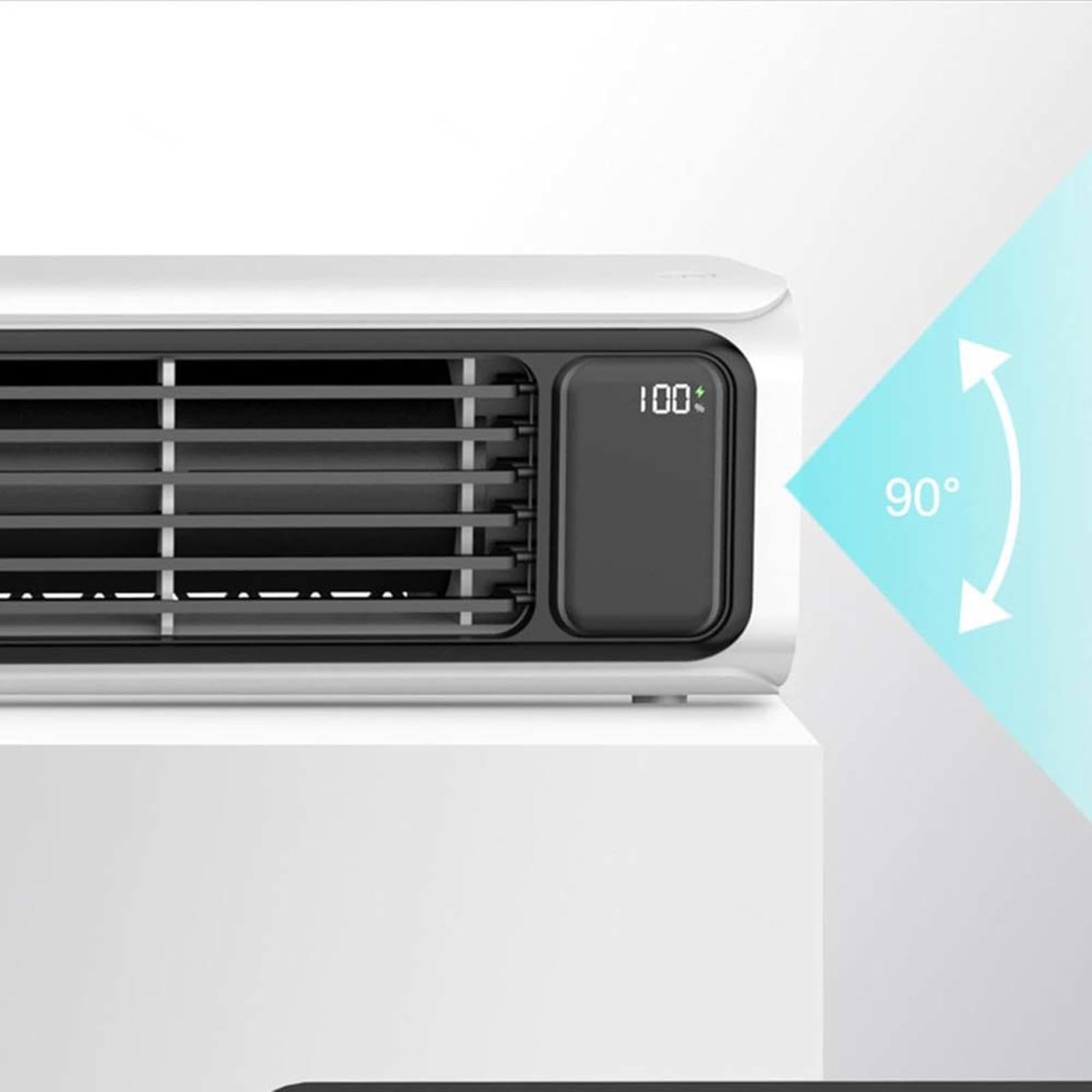 Mobile E Portatile Condizionatore Portatile Design Senza Lame Ventilatore Senza Pale Silenzioso Per Assemblaggio Senza Foratura Dotato Di Telecomando Per Casa, Ufficio, Viaggio