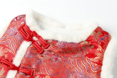 Mud Kingdom Boys Girls Chinese New Year Vest Fleece Lining Sleeveless Outerwear4