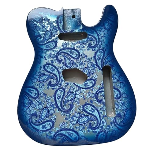 木製エレキギター本体 エレキギター本体 ソリッドマホガニーキット 耐久性(Blue)