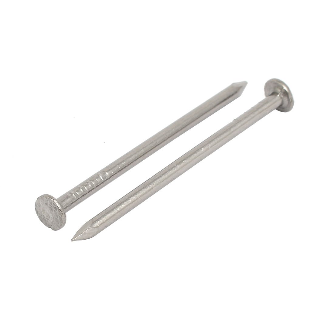 Aexit 2 Inch fastener Length 316 Stainless Steel Cement Wood Sliding Nail Silver Tone 50pcs Model:65as54qo714