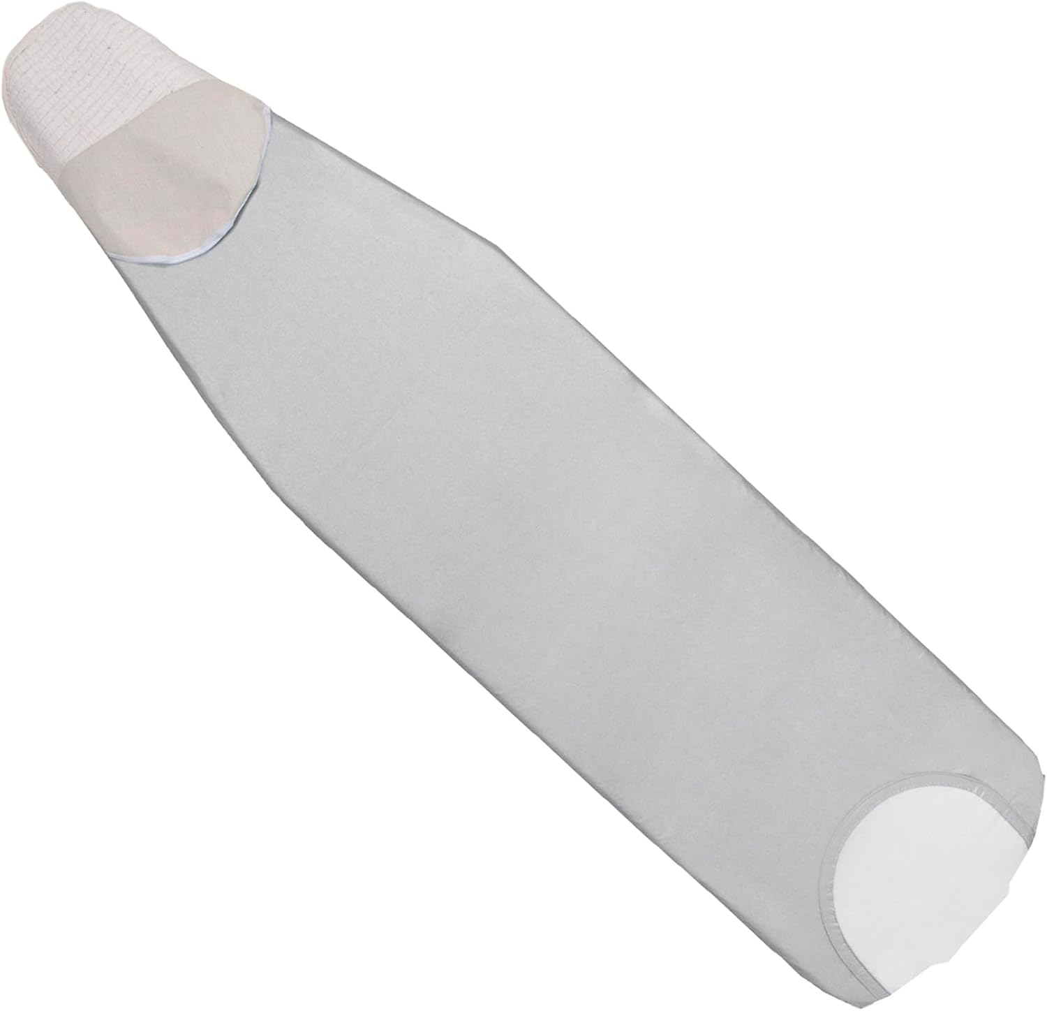 RITZ Professional Ironing Board Pad and Cover Set, Drawstring Closure, Stain and Scorch Resistant Silver Silicone Cover with Thick, Natural Cotton Pad (Ironing Board Not Included)