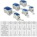 1Pack 6 Positions Screw Terminal Strip Blocks with Cover Junction Box Branch Box Din Rail Terminal Block Wire Box, Cabinet Wire Splitter Connector 7 P Pre-Insulated Terminals Barrier Strip +400V (80A)