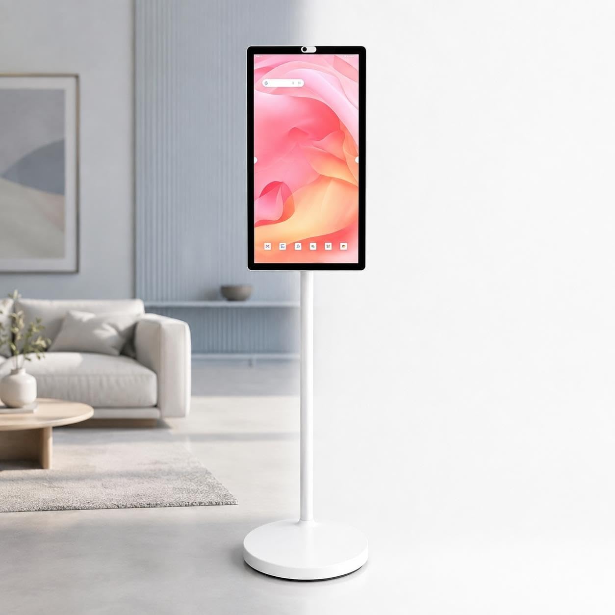 Moniteur Intelligent Portable sur roulettes, Téléviseur Tactile 21,5"