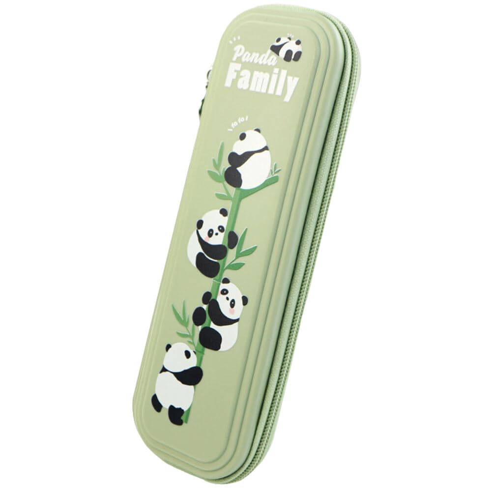 Estuche para lápices de panda, bonito estuche para niños y niñas, bolsa de lápices de gran capacidad con cremallera, bolsa de almacenamiento de artículos de papelería para estudiantes y niños, Tipo