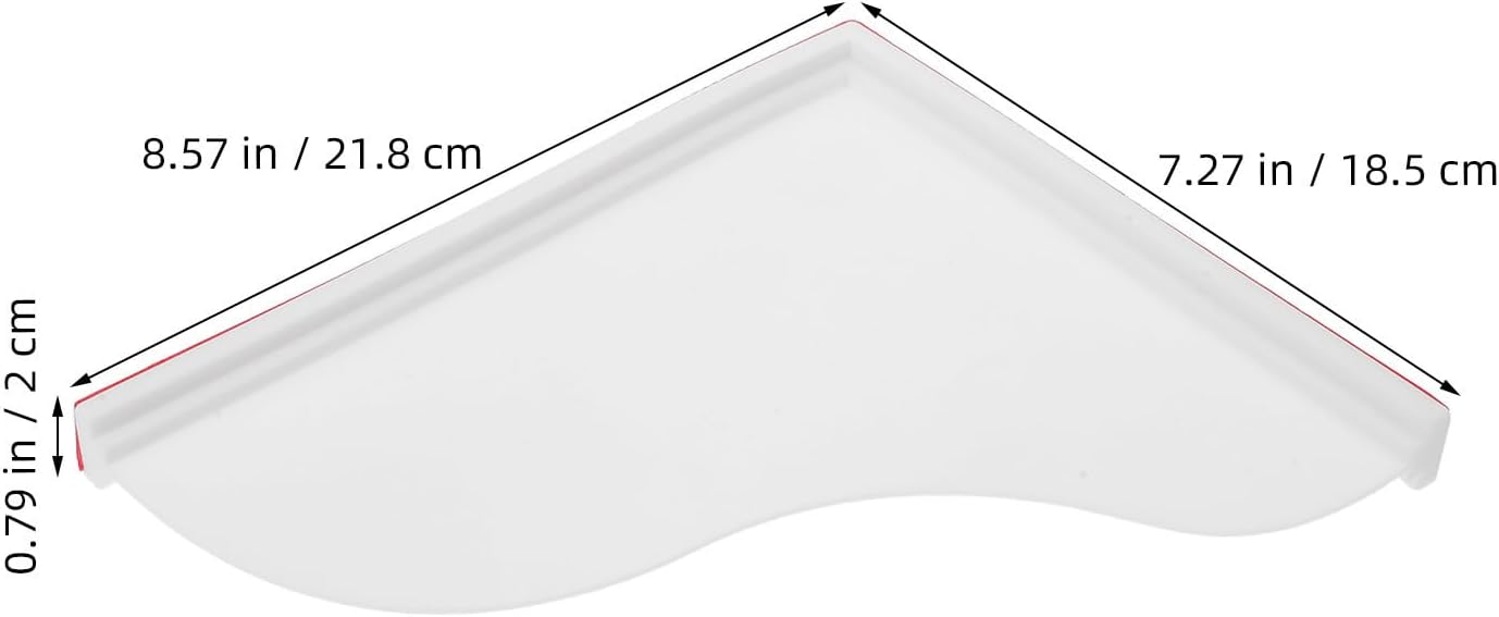 Mobestech 2pcs Silicone Bathtub Water Spill Guard, Self-Adhesive Splash Guard for Tub and Shower, Waterproof Universal Fit Protector with Sleek Modern Design for Bathroom Water Protection
