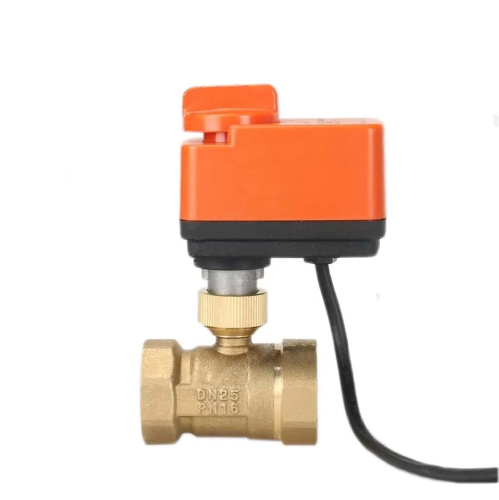 Valvola a sfera motorizzata 1/2" 3/4" 1/2" 220 V 12 V 24 V 3 fili 2 punti di controllo in ottone con interruttore manuale 1 pezzo(1-1/2",220VAC)