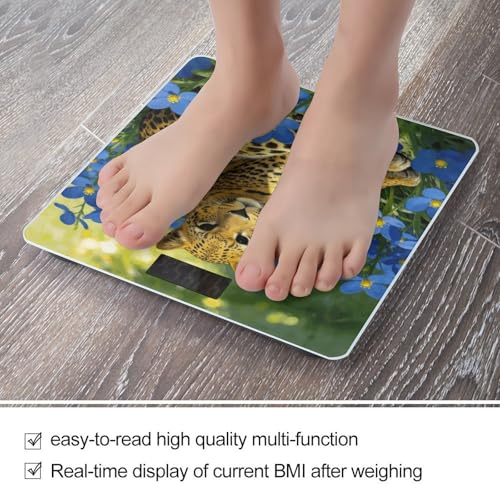 Báscula digital de baño Leopard Blue Flowers 180 kg miniatura 5