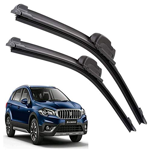 Image of Euro Care Windshield Car Wiper Blades Compatibility With Maruti Suzuki S-Cross New (Model : 2018-Till Date) - Set of 2Pc (D-26,P-14)