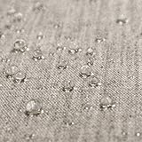 NOVELY® Aragon Waterproof | Premium Outdoor Stoff | 100% dralon® | Baumwoll-Optik | lichtecht | UV beständig (02 Graphit Leinen)