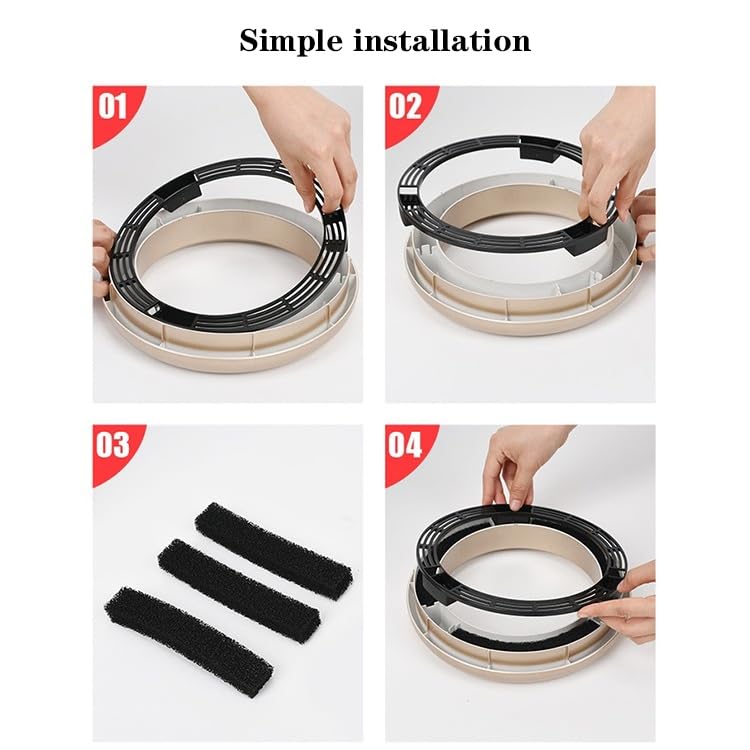 Poubelle de recyclage ouverte ronde pour îlot de cuisine contemporain