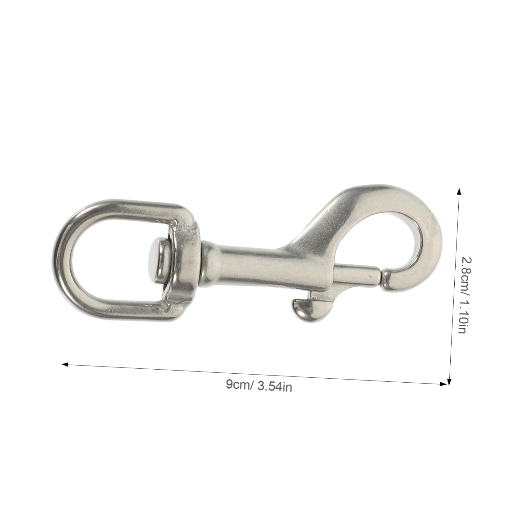 Sosoport Swivel Snap Hooks Heavy Duty Stainless Steel Diving Hook Underwater Diving Dog Rope Leash
