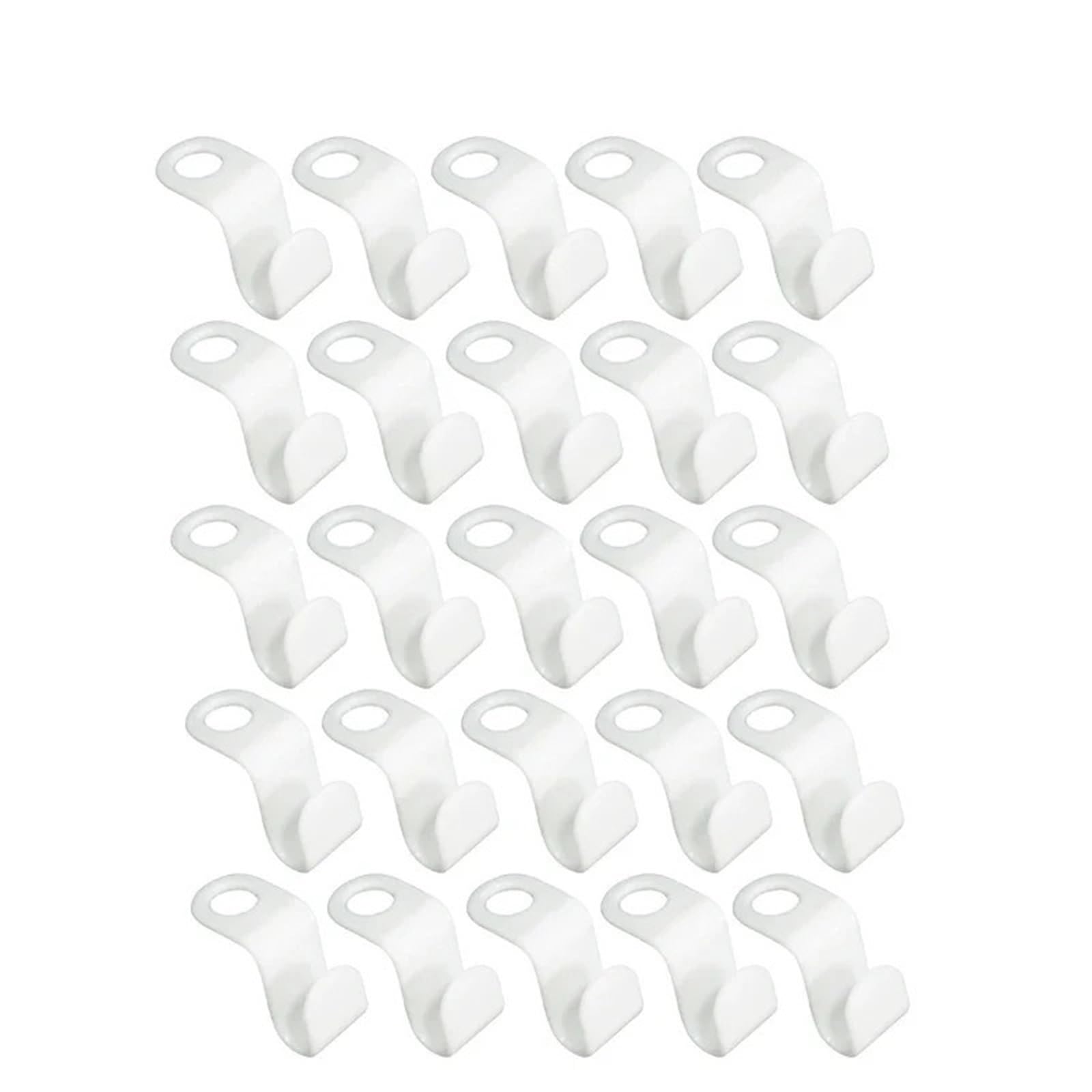 Hangers for Clothes Space Savers 250 Pcs Plastic Clothes Hanger Cascade Hooks - Space Saving Connectors For Wardrobe Closet Organization(White)