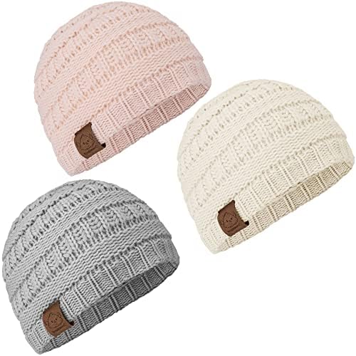 KeaBabies baby-girls Keababies Beanie Hat (pack of 3)