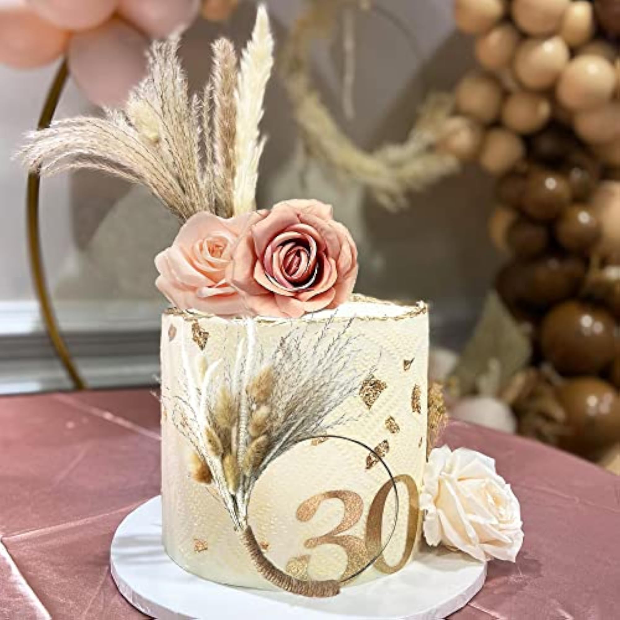 Boho Cake Decorations Flower Cake Toppers