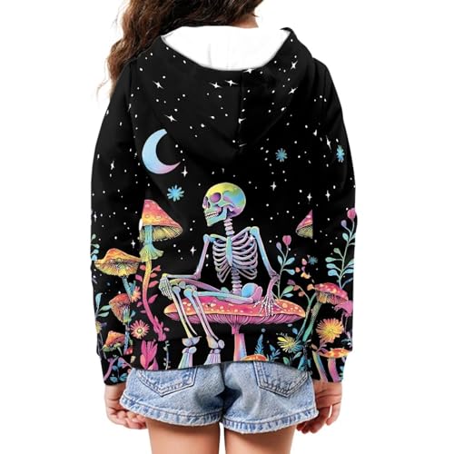 Image of Unisex Zipper Sweatshirt Boys Girls Hooded with 2 Pocket Pullover Hoodies for 6-16Y Kids