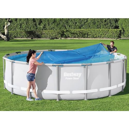 Cubierta solar redonda Bestway 15 pies para piscina miniatura 6