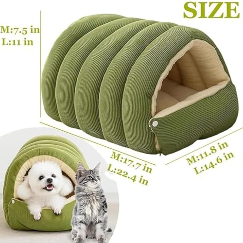 Panier pour chat de couchage moelleux lavable avec base antidérapante - 2