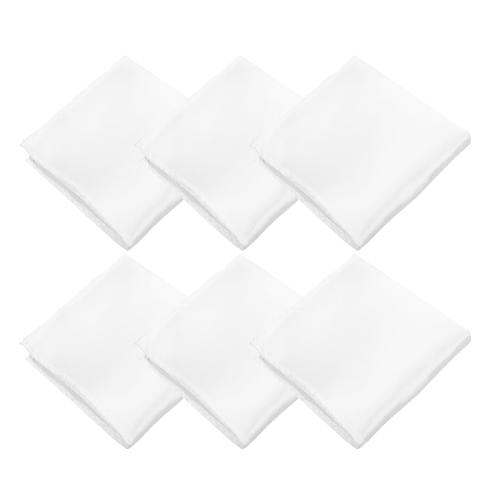VALICLUD 6pcs Men Pocket Square Handkerchief Stylish Suit Accessory for Weddings Business Events Texture Durable for Modern Gentlemen