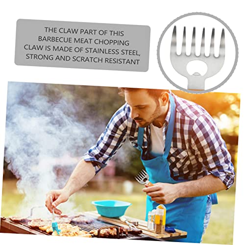 HANABASS 2pcs BBQ Meat Shredding Claws Handle - Bear Meat Dividers for Easy Shredding for Pulled Pork Chicken Beef and More