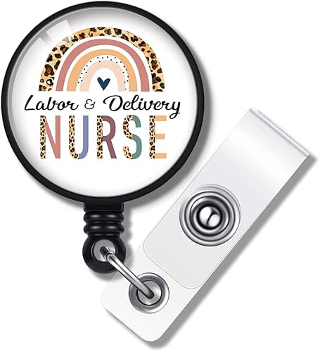 Carretes de identificación retráctiles para enfermeras y parto, con clip, para trabajadores de oficina, médicos, enfermeras, voluntarios,