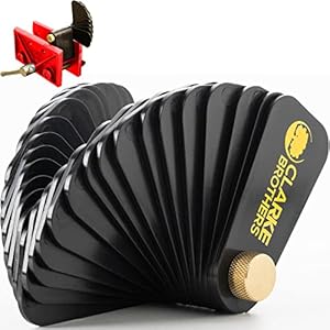 Clarke Brothers Bench Vise Spacers – 30 Sheets Heavy Duty Brass Nuts Vice Spacer Set for Jaw Alignment – 2.54mm Vice Grips Prevent Racking – Ideal for House Projects, Professionals