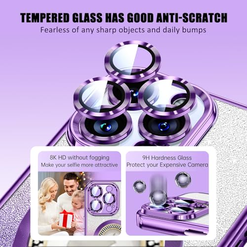 Coque iPhone 16 Pro antichoc magnétique violette anti-rayures - 5