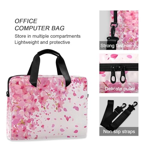 Maletín para laptop ALAZA Pink Cherry Blossom 13-15.6" miniatura 5