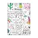 Quttie, Cute Vegan Eco Leather Passport Cover for Women, Men, Kids (Ladies Unicorn Pattern)