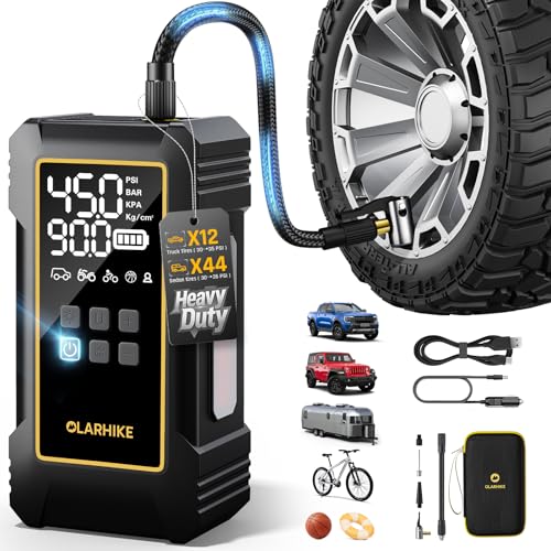 OlarHike Powerful 12000mAh Heavy Duty Tire Inflator Portable Air...