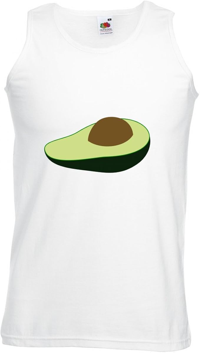 Druckerlebnis24 Tank Top Avocado- Obst- REIF- FRISCH- Schnitt