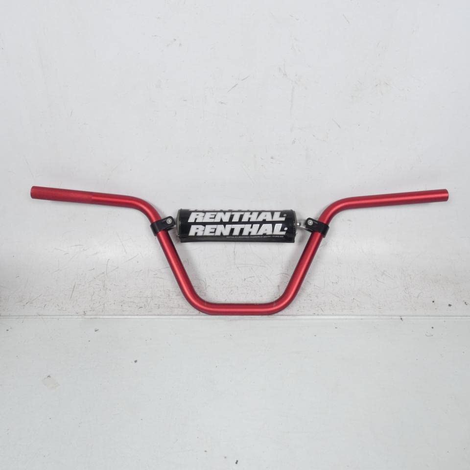 Guidon Renthal universel Ø22mm rouge 797 pour deux roues 50
