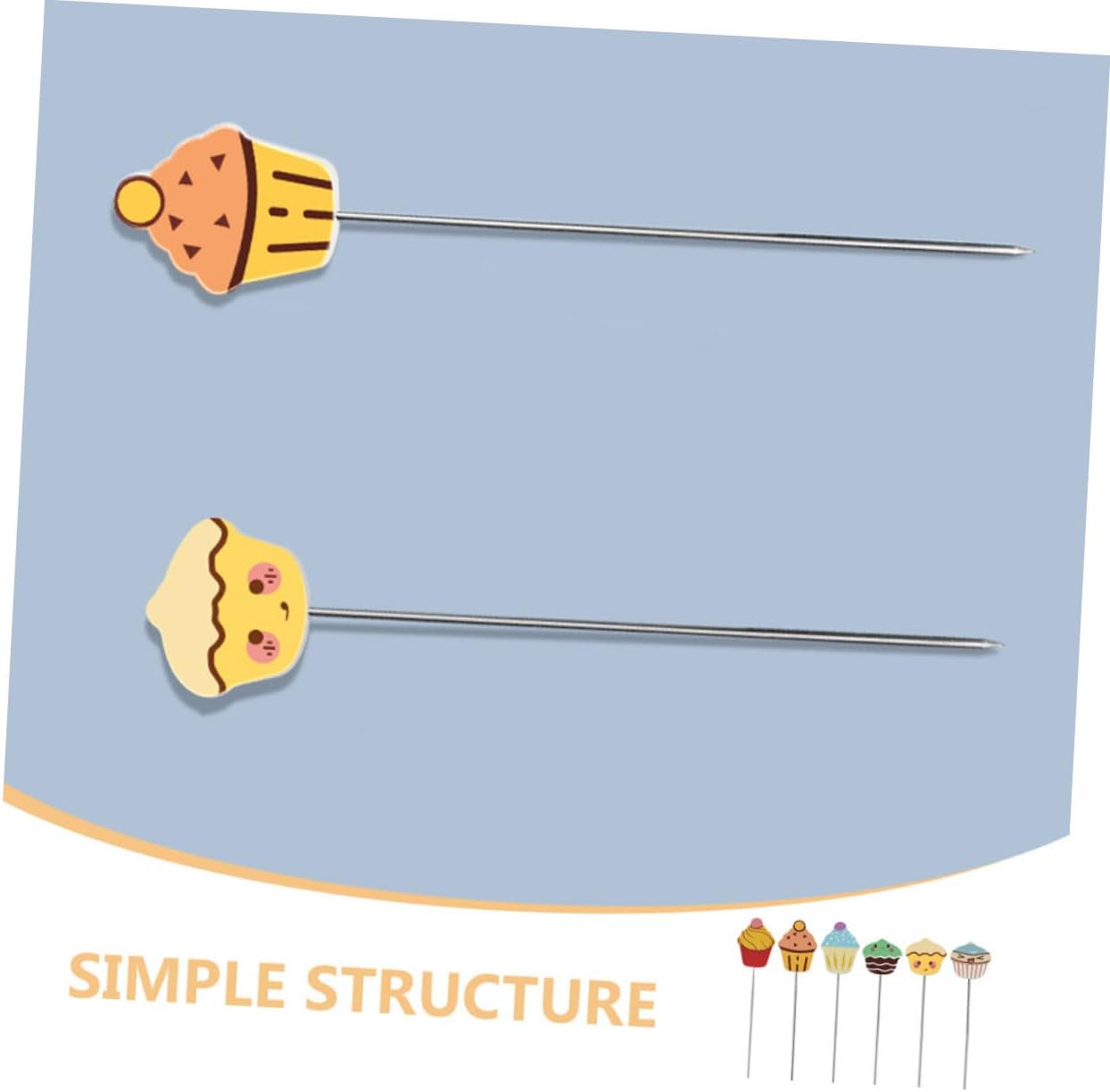 NUOBESTY 6pcs Stainless Steel Cake Tester Needles Baking Testing Probe for Doneness Detection DIY Cookies Bread Muffin Baking Tool Kitchen Essential
