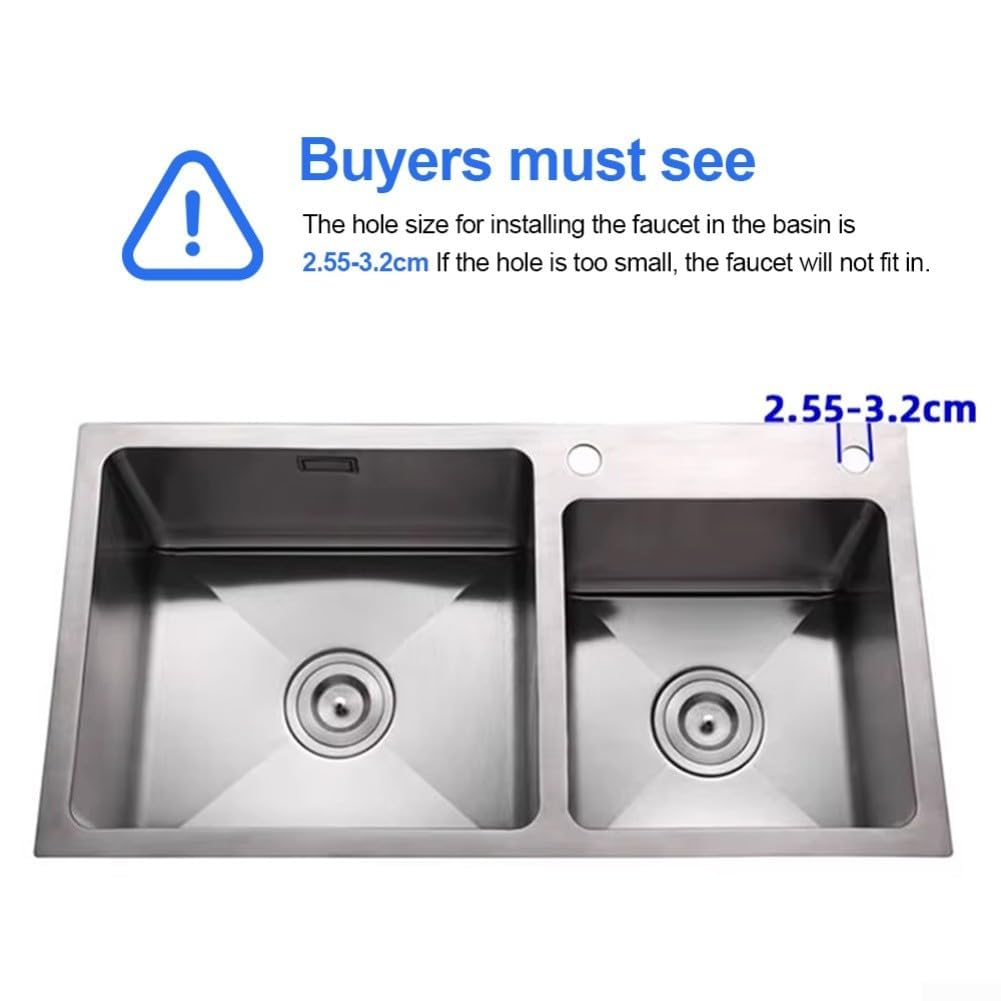 Grifo giratorio de latón de 360 grados para filtro de agua eSpring, repuesto de grifo de filtro de cocina de acero inoxidable con boquilla fría