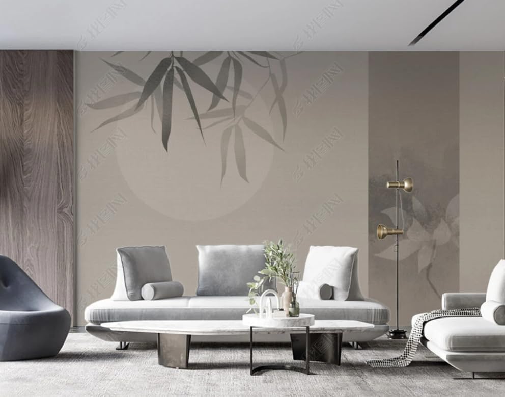 Poster géant mural bambou papier peint intissé salon et chambre 200x140cm