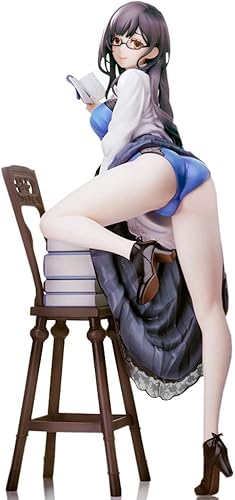 Miniatura 1 de Ecchi - Figura de personaje original - Colección del creador - The Literary Reading Girl - Figura de anime 17 para decoración del hogar