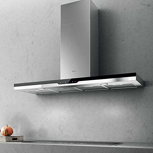 Elica Top Sense IXBL/F/60 De pared Negro, Acero inoxidable A - Campana (Recirculación, 64 dB, 50 cm, 65 cm, De pared, Negro, Acero inoxidable)