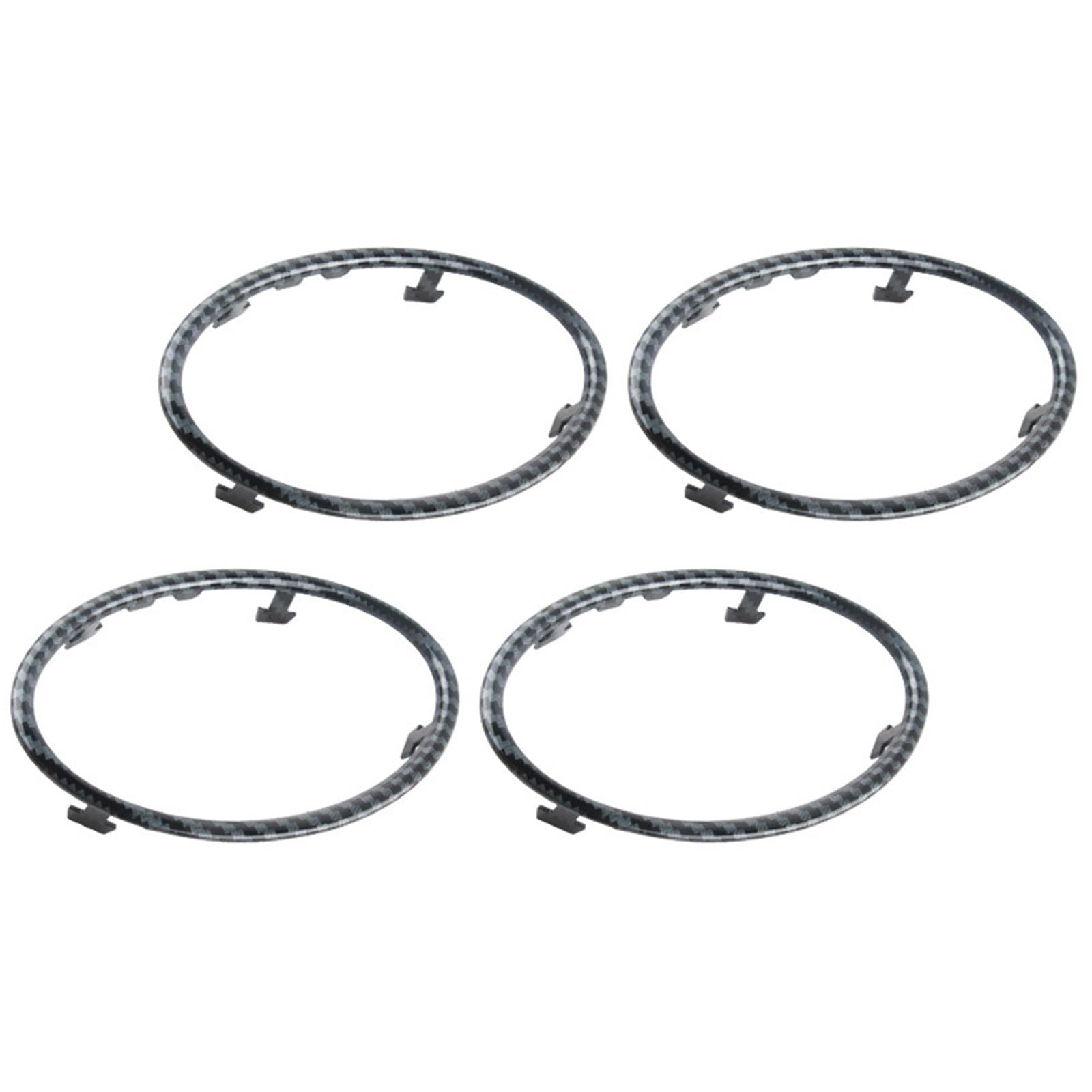 Car Interior Styling Aesthetics with Vent Outlet Decoration Circles Rings Sticker for Automotive Air Outlet Vent Enhancement