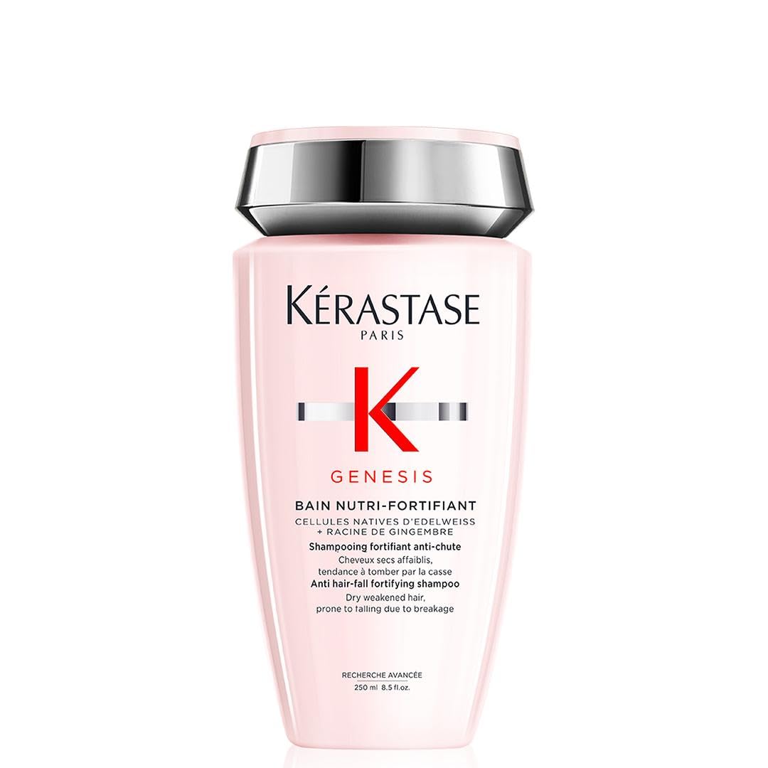 Kérastase Shampoo für normales bis trockenes und geschwächtes Haar, Kräftigendes und entwirrendes Haarbad, Bain Nutri-Fortifiant, Genesis, 250 ml
