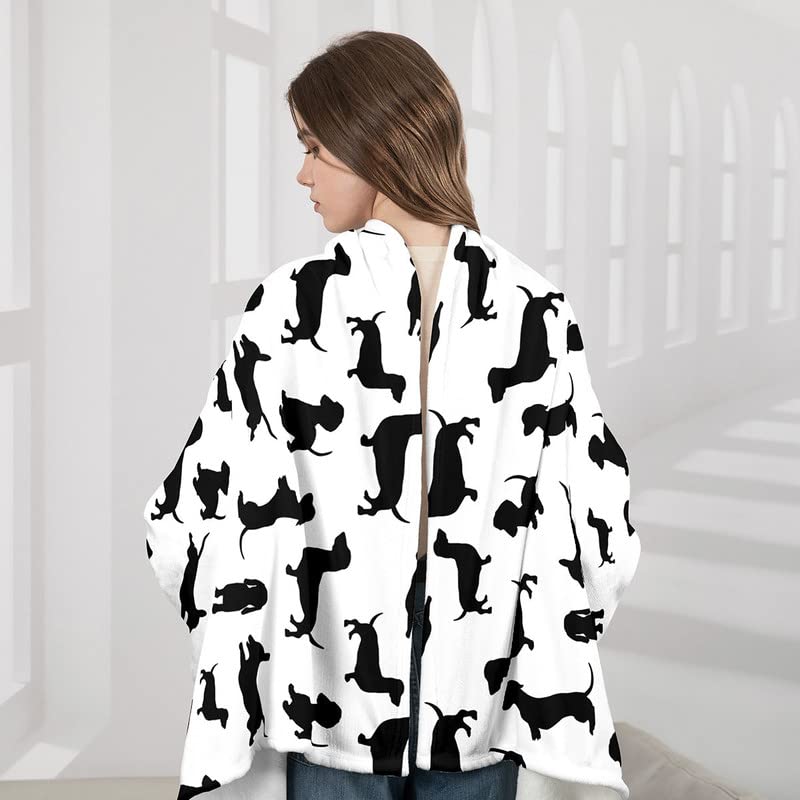 Sausage Dog Wearable Blanket with Sleeves - Image 4