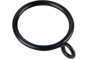 1.25-Inch Drapery Curtain Ring with Eyelet for Curtain Panels, Set of 30 PCS