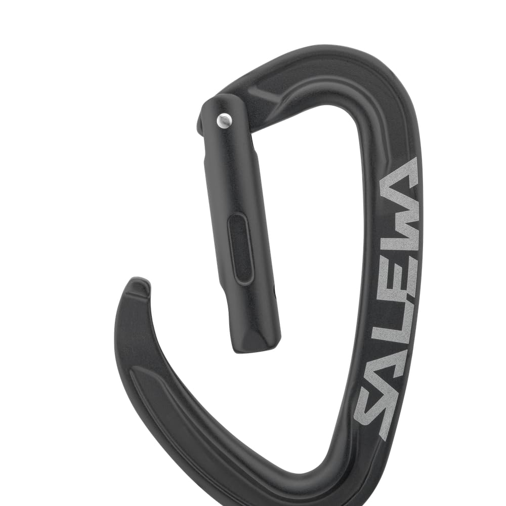 Salewa Ortles karabińczyk prosty, czarny, UNI