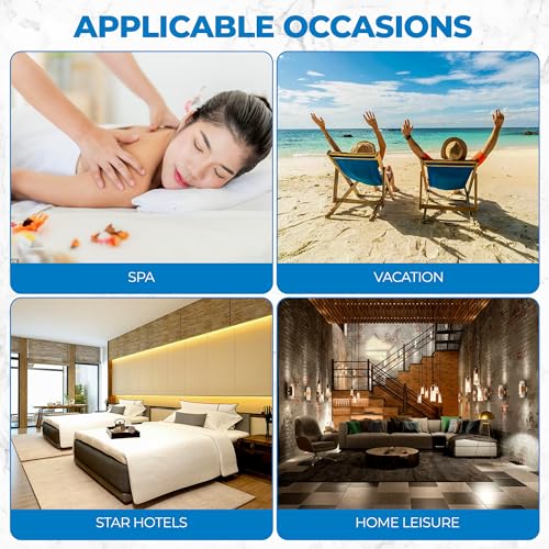 Superior Waffle Weave Cotton Unisex Bathrobe with Belt, Soft and Absorbent Robe for Men and Women Bath Essentials Robes4