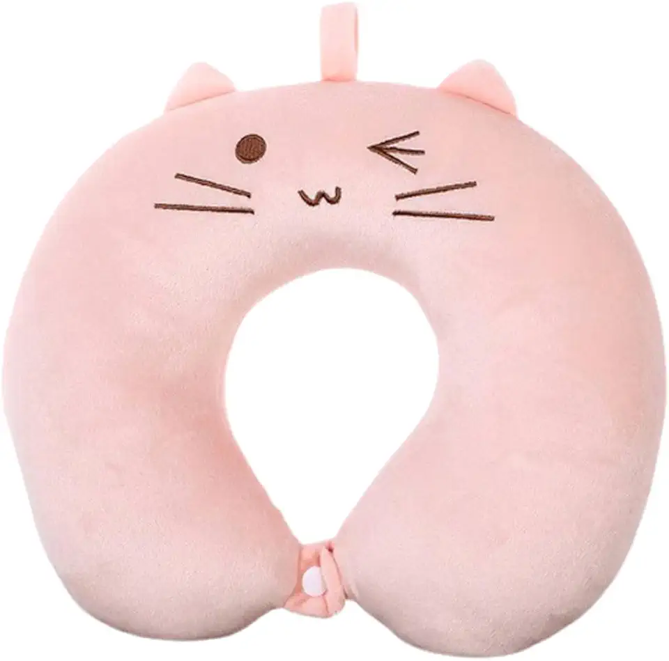 Almofada Travesseiro Descanso de Pescoço Viagem + Máscara de Dormir Ta